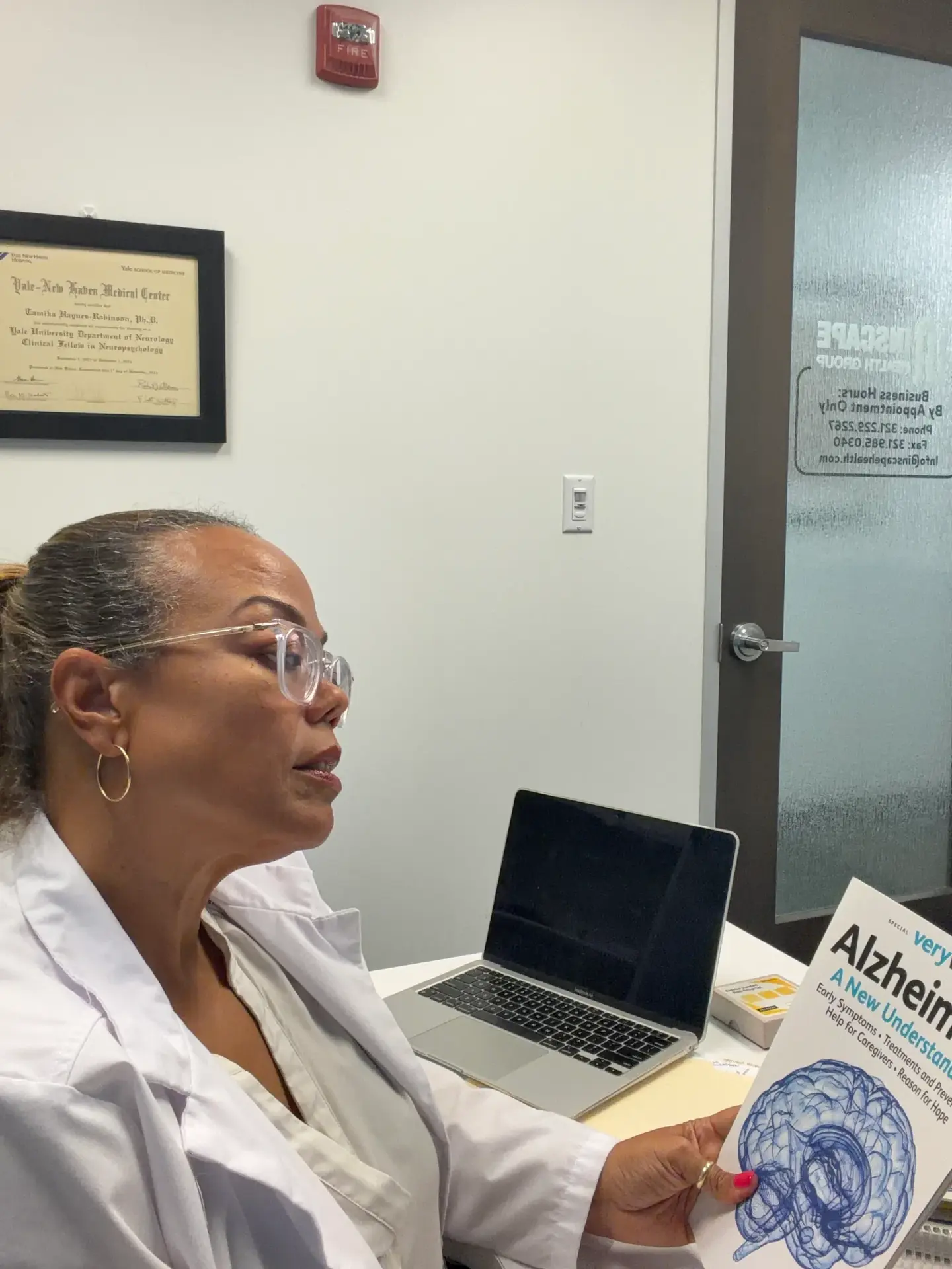Dr. Tammy Haynes in her office at Inscape Health Group